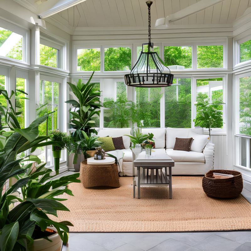 Bright Sunroom Interior